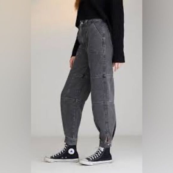 Pac Sun Gray Cargo Denim Size XS - Picture 1 of 10